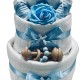 Baby’s First Football Nappy Cake - Blue