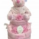 In The Pink Baby Girl 2 Tier Nappy Cake